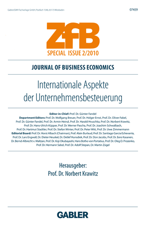 Internationale Aspekte der Unternehmensbesteuerung von Krawitz,  Norbert