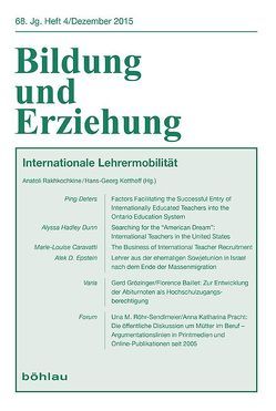 Internationale Lehrermobilität von Baillet,  Florence, Bülau,  Christoph, Caravatti,  Marie-Louise, Deters,  Ping, Dunn,  Alyssa Hadley, Epstein,  Alek D., Grözinger,  Gerd, Kotthoff,  Hans-Georg, Pracht,  Anna K., Rakhkochkine,  Anatoli, Röhr-Sendlmeier,  Una