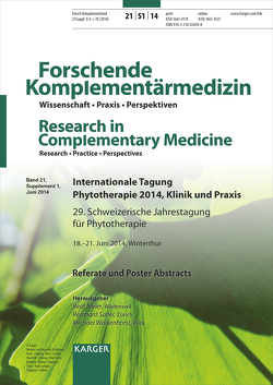 Internationale Tagung Phytotherapie 2014, Klinik und Praxis von Meier,  B., Saller,  R., Walkenhorst,  M.