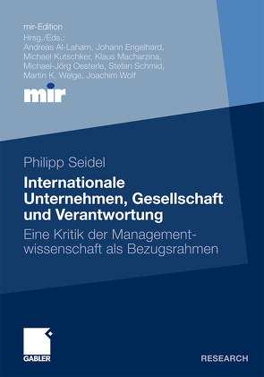 Internationale Unternehmen, Gesellschaft und Verantwortung von Seidel,  Philipp
