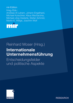 Internationale Unternehmensführung von Moser,  Reinhard