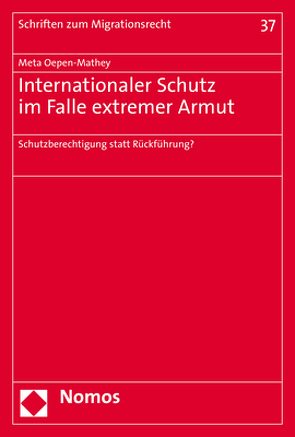 Internationaler Schutz im Falle extremer Armut von Oepen-Mathey,  Meta