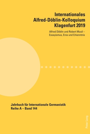 Internationales Alfred-Döblin-Kolloquium Klagenfurt 2019 von Clar,  Peter, Fanta,  Walter