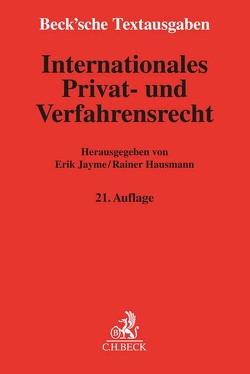 Internationales Privat- und Verfahrensrecht von Hausmann,  Rainer, Jayme,  Erik