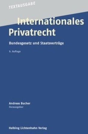 Internationales Privatrecht von Bucher,  Andreas