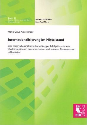 Internationalisierung im Mittelstand von Amschlinger,  Mario Caius