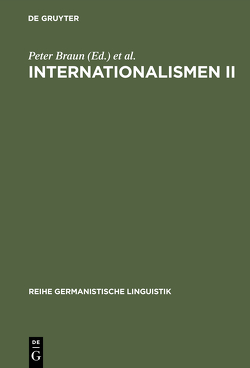Internationalismen II von Braun,  Peter, Schaeder,  Burkhard, Volmert,  Johannes