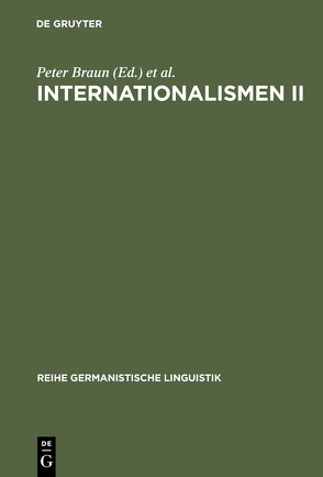Internationalismen II von Braun,  Peter, Schaeder,  Burkhard, Volmert,  Johannes