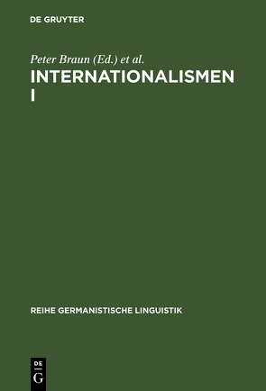 Internationalismen I von Braun,  Peter, Schaeder,  Burkhard, Volmert,  Johannes