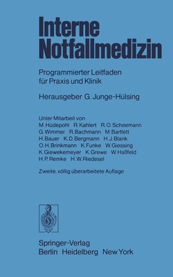 Interne Notfallmedizin von Junge-Hülsing,  G., Schretzenmayr,  A.