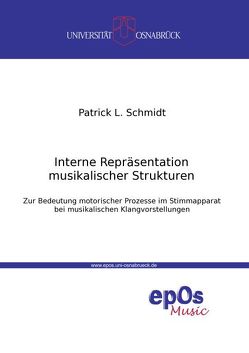 Interne Repräsentation musikalischer Strukturen von Schmidt,  Patrick L