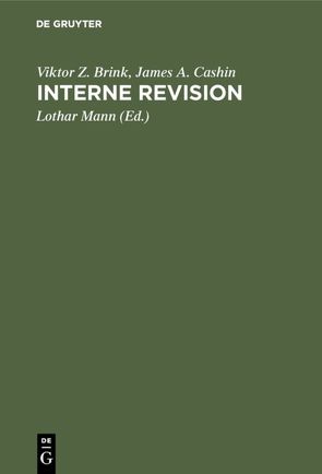 Interne Revision von Brink,  Viktor Z., Cashin,  James A., Mann,  Lothar