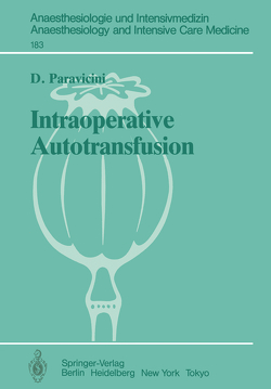 Intraoperative Autotransfusion von Lawin,  P., Paravicini,  D.
