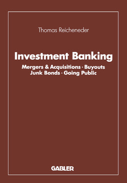 Investment Banking von Reicheneder,  Thomas