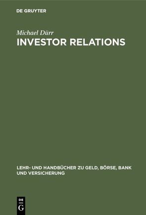 Investor Relations von Dürr,  Michael
