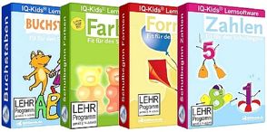 IQKids® Fit für den Schulstart – 4 CD-ROMs – Windows 10 / 8 / 7 / Vista / XP von Ballin,  Dieter, Myrenne-Ballin,  Doris