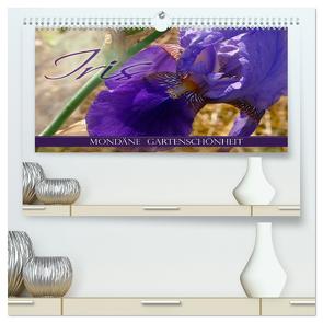 Iris – mondäne Gartenschönheit (hochwertiger Premium Wandkalender 2024 DIN A2 quer), Kunstdruck in Hochglanz von B-B Müller,  Christine