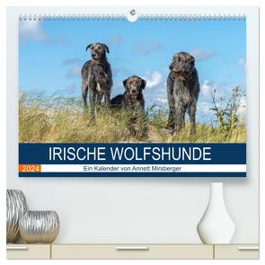 Irische Wolfshunde (hochwertiger Premium Wandkalender 2024 DIN A2 quer), Kunstdruck in Hochglanz von Mirsberger,  Annett