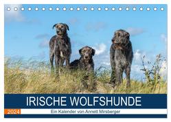 Irische Wolfshunde (Tischkalender 2024 DIN A5 quer), CALVENDO Monatskalender von Mirsberger,  Annett