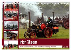 Irish Steam – 50. Dampftreffen in Stradbally (Tischkalender 2024 DIN A5 quer), CALVENDO Monatskalender