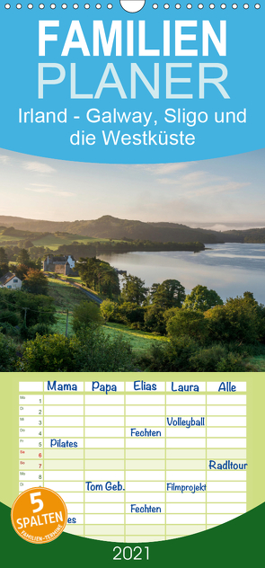 Irland – Galway, Sligo und die Westküste – Familienplaner hoch (Wandkalender 2021 , 21 cm x 45 cm, hoch) von Bangert,  Mark