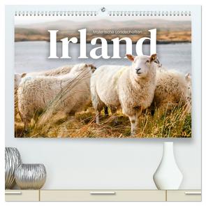 Irland – Malerische Landschaften (hochwertiger Premium Wandkalender 2024 DIN A2 quer), Kunstdruck in Hochglanz von Monkey,  Happy
