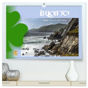 Irland – Rauhe Küste und Wilde Natur (hochwertiger Premium Wandkalender 2024 DIN A2 quer), Kunstdruck in Hochglanz von Stamm,  Dirk