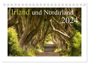 Irland und Nordirland 2024 (Tischkalender 2024 DIN A5 quer), CALVENDO Monatskalender von Jentschura,  Katja