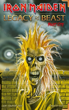 IRON MAIDEN – Night City (offizelles Comic, lim. Edition, auf Deutsch, Cover 2, identischer Inhalt wie Cover 1) von Edginton,  Ian, Kaschte,  Alexander, Leon,  Llexi, West,  Kevin