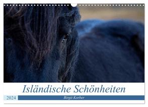 Isländische Schönheiten (Wandkalender 2024 DIN A3 quer), CALVENDO Monatskalender von Korber,  Birgit