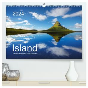 ISLAND 2024 – Faszinierende Landschaften (hochwertiger Premium Wandkalender 2024 DIN A2 quer), Kunstdruck in Hochglanz von Koch,  Lucyna