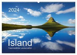 ISLAND 2024 – Faszinierende Landschaften (Wandkalender 2024 DIN A2 quer), CALVENDO Monatskalender von Koch,  Lucyna