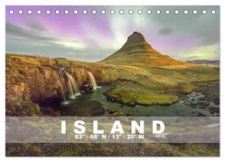 ISLAND 63° – 66° N / 13° – 25° W (Tischkalender 2024 DIN A5 quer), CALVENDO Monatskalender von Preißler,  Norman