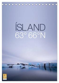 ÍSLAND 63° 66° N (Tischkalender 2024 DIN A5 hoch), CALVENDO Monatskalender von Paul Kaiser,  Frank
