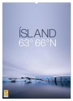 ÍSLAND 63° 66° N (Wandkalender 2024 DIN A2 hoch), CALVENDO Monatskalender von Paul Kaiser,  Frank