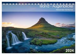 Island – Augenblicke 2024 (Tischkalender 2024 DIN A5 quer), CALVENDO Monatskalender von Höntschel,  Alexander