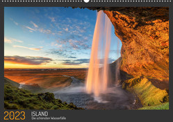 Island – Die schönsten Wasserfälle (Wandkalender 2023 DIN A2 quer) von Schnitzler Naturfotografie,  Thomas