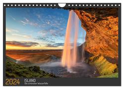Island – Die schönsten Wasserfälle (Wandkalender 2024 DIN A4 quer), CALVENDO Monatskalender von Schnitzler Naturfotografie,  Thomas