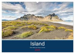 Island – Eine Welt aus Feuer und Eis (Wandkalender 2024 DIN A2 quer), CALVENDO Monatskalender von Möller,  Martin
