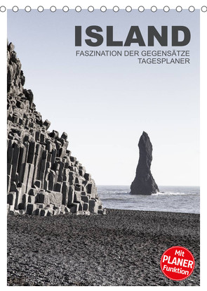 Island – Faszination der Gegensätze – Tagesplaner (Tischkalender 2023 DIN A5 hoch) von Steiner,  Ingrid