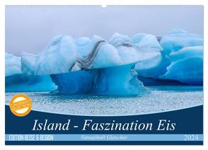 Island – Faszination Eis. Vatnajökull Gletscher (Wandkalender 2024 DIN A2 quer), CALVENDO Monatskalender von Klenke,  Matthias