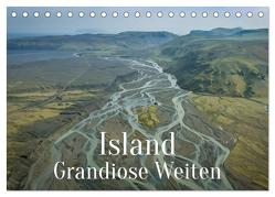 Island – Grandiose Weiten (Tischkalender 2024 DIN A5 quer), CALVENDO Monatskalender von X Tagen um die Welt,  In