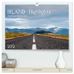 Island Highlights (hochwertiger Premium Wandkalender 2024 DIN A2 quer), Kunstdruck in Hochglanz von Sahlender,  Andreas