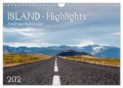 Island Highlights (Wandkalender 2024 DIN A4 quer), CALVENDO Monatskalender von Sahlender,  Andreas