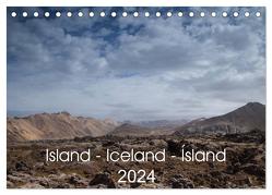 Island – Iceland – Ísland (Tischkalender 2024 DIN A5 quer), CALVENDO Monatskalender von Hiob,  Astrid