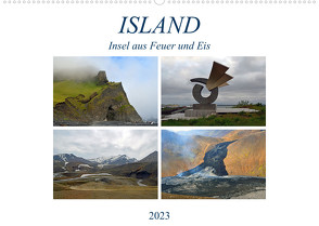 ISLAND, Insel aus Feuer und Eis (Wandkalender 2023 DIN A2 quer) von Senff,  Ulrich