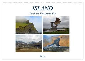 ISLAND, Insel aus Feuer und Eis (Wandkalender 2024 DIN A2 quer), CALVENDO Monatskalender von Senff,  Ulrich