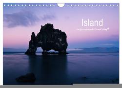 Island – inspirierende Landschaft (Wandkalender 2024 DIN A4 quer), CALVENDO Monatskalender von Gimpel,  Frauke