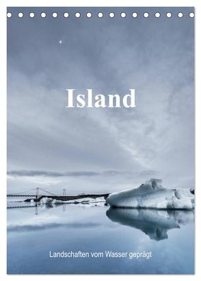 Island – Landschaften vom Wasser geprägt (Tischkalender 2024 DIN A5 hoch), CALVENDO Monatskalender von Sulima,  Dirk