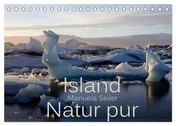 Island Natur pur (Tischkalender 2024 DIN A5 quer), CALVENDO Monatskalender von Seiler,  Manuela